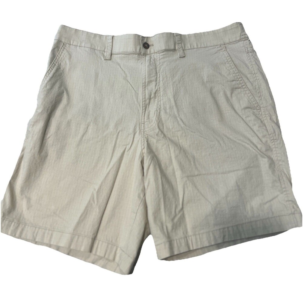Lucky Brand Shorts Mens Large Beige Ripstop Elastic Stretch Camp Hiking Gorpcore